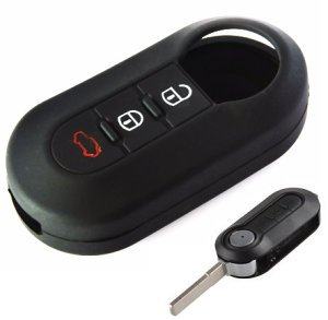 Silikonska zaščita za avto ključ SEL014 - Lancia, črna