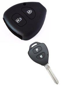 Silikonska zaščita za avto ključ SEL036 - Toyota, črna