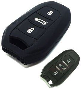 Silikonska zaščita za avto ključ SEL140 - Citroen, črna