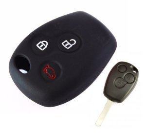 Silikonska zaščita za avto ključ SEL142 - Dacia, črna