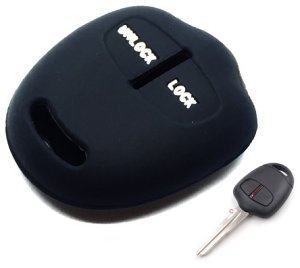 Silikonska zaščita za avto ključ SEL152 - Mitsubishi, črna