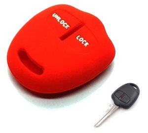 Silikonska zaščita za avto ključ SEL154 - Mitsubishi, rdeča