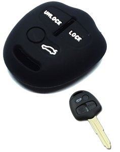 Silikonska zaščita za avto ključ SEL155 - Mitsubishi, črna