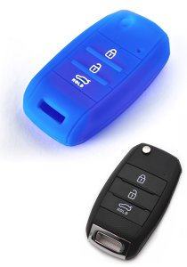 Silikonska zaščita za avto ključ SELM002 - Hyundai, modra