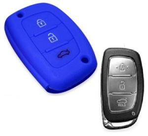 Silikonska zaščita za avto ključ SELM004 - Hyundai, modra