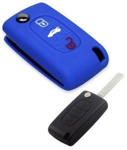 Silikonska zaščita za avto ključ SELM012 - Citroen, modra
