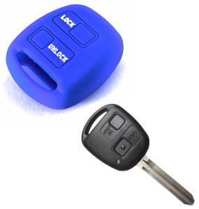 Silikonska zaščita za avto ključ SELM022 - Toyota, modra