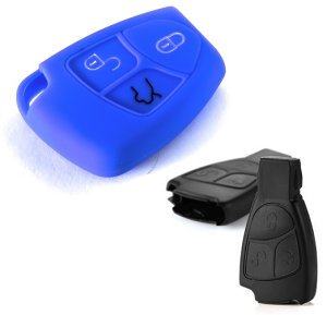 Silikonska zaščita za avto ključ SELM023 - Mercedes-Benz, modra