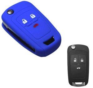 Silikonska zaščita za avto ključ SELM133 - Chevrolet, modra