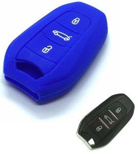 Silikonska zaščita za avto ključ SELM140 - Citroen, modra
