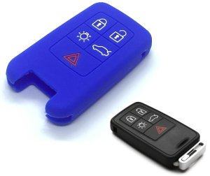 Silikonska zaščita za avto ključ SELM175 - Volvo, modra