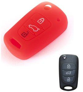 Silikonska zaščita za avto ključ SELR001 - Hyundai, rdeča