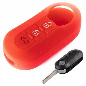 Silikonska zaščita za avto ključ SELR014 - Lancia, rdeča
