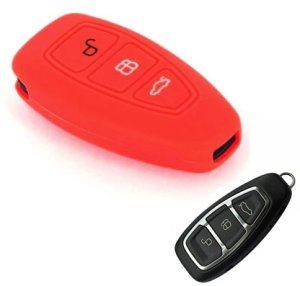Silikonska zaščita za avto ključ SELR018 - Ford, rdeča