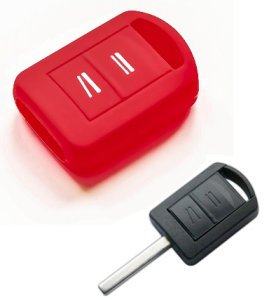 Silikonska zaščita za avto ključ SELR029 - Opel, rdeča