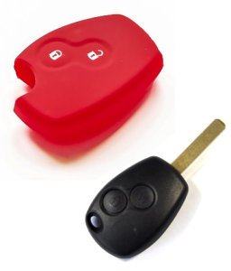 Silikonska zaščita za avto ključ SELR034 - Renault, rdeča