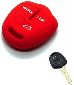 Silikonska zaščita za avto ključ SELR156 - Mitsubishi, rdeča