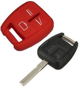 Silikonska zaščita za avto ključ SELR163 - Opel, rdeča