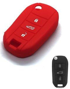 Silikonska zaščita za avto ključ SELR241 - Citroen, rdeča