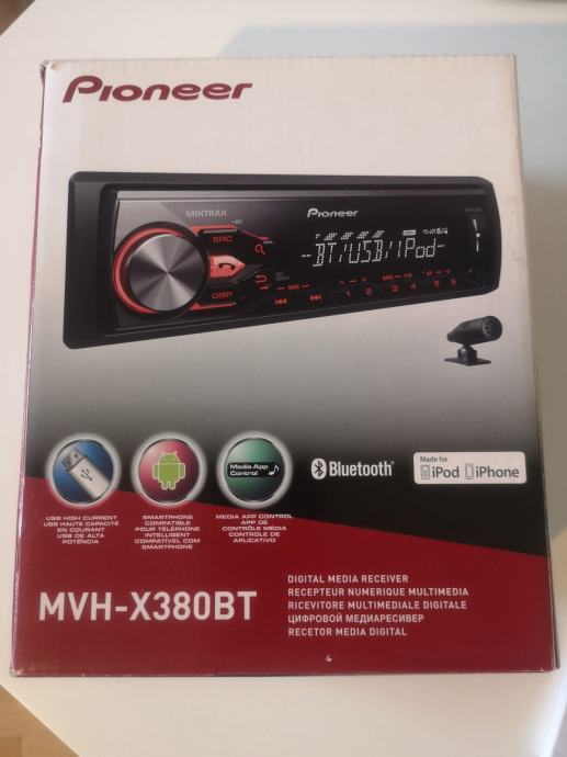 avto radio PIONEER bluetooth + mikrofon za BT (model MVHX380BT)