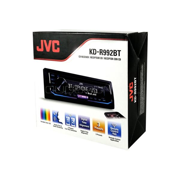 JVC kd-r992bt bluetooth/spotify/usb charge 3x preout