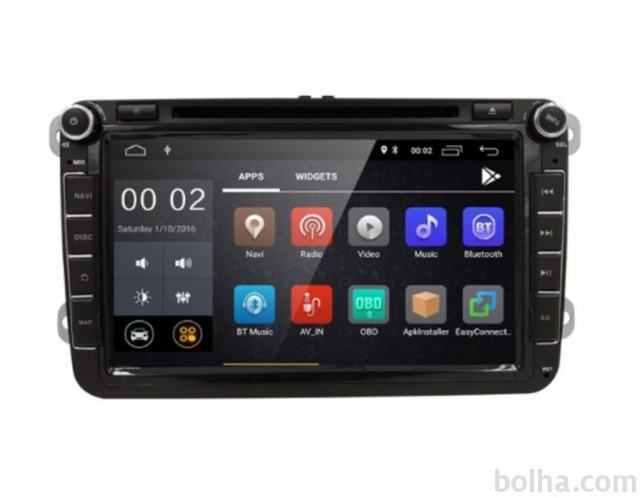 Smart Avto Android 8.1 Radio 2G/16G LCD 8col VW Škoda Seat