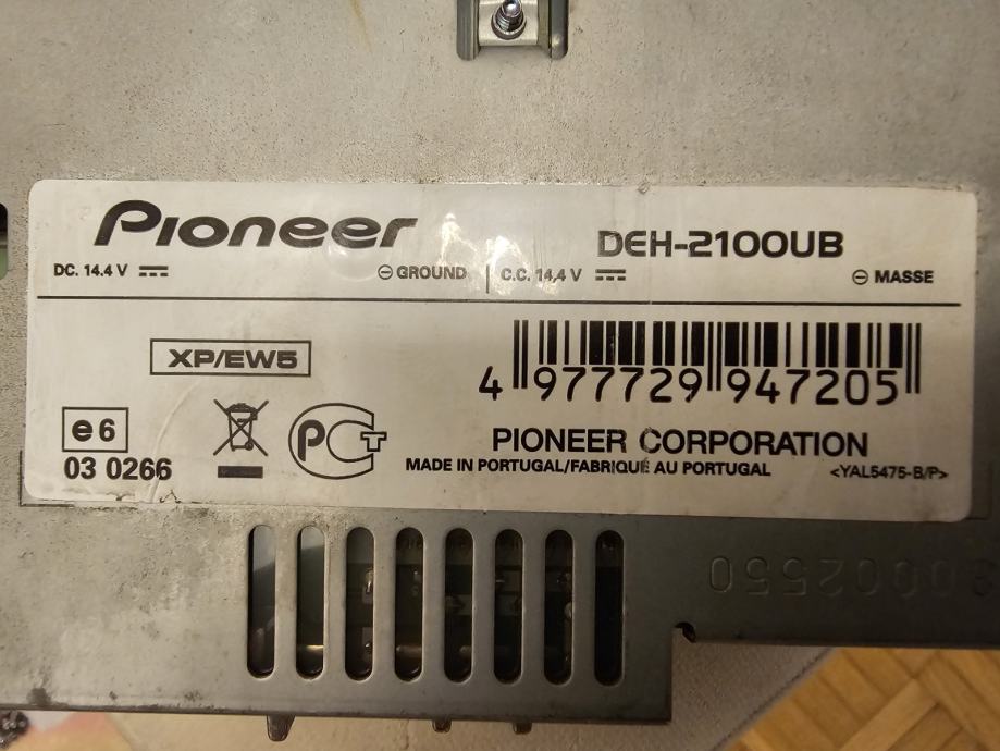 Pioneer DEH-2100ub