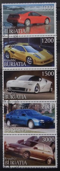 Buriatia - avtomobili, serija 5 znamk