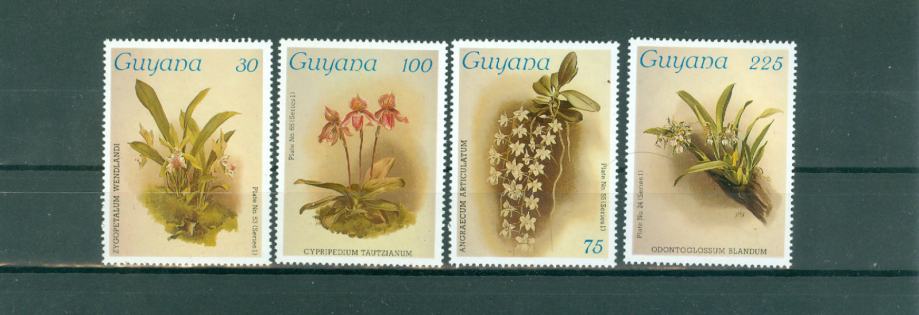 Gvajana 1985 flora serija MNH**