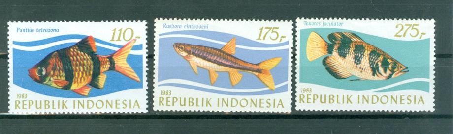 Indonezija 1983 ribe serija MNH** 6% michela