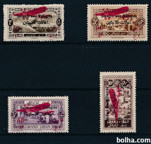 Libanon 1926, letalska pošta serija MH* 8,5% Michela