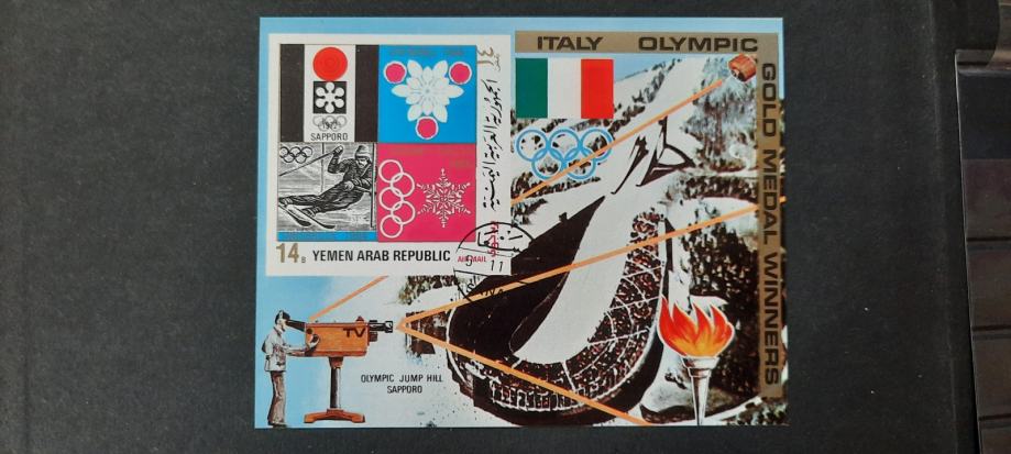 olimpijske igre - Y.A.R. 1971 - Mi B 178 - blok, žigosan (Rafl01)