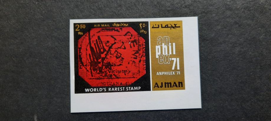 razstava znamk - Ajman 1971 - Mi 1000 B - čista znamka (Rafl01)
