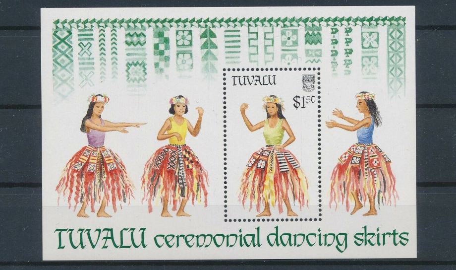 Tuvalu 1989 noše blok MNH**