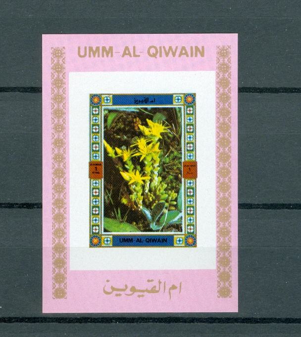 Um al Qiwain 1972 flora blok MNH**