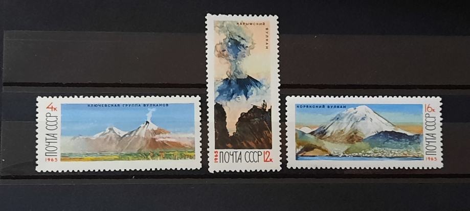 vulkani - Rusija 1965 - Mi 3138/3140 - serija, čiste (Rafl01)