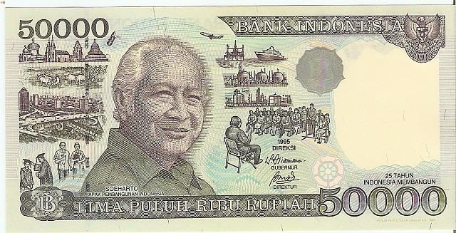 BANKOVEC 50000 RUPIAH(INDONEZIJA)-1998(1995).UNC