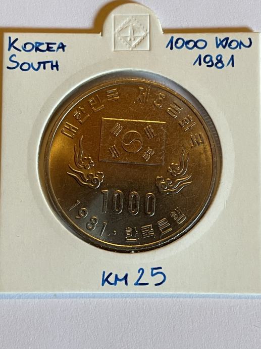 Južna Koreja 1000 Won 1981