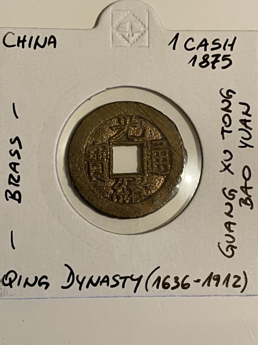Kitajska 1 Cash 1875 Bao Yuan