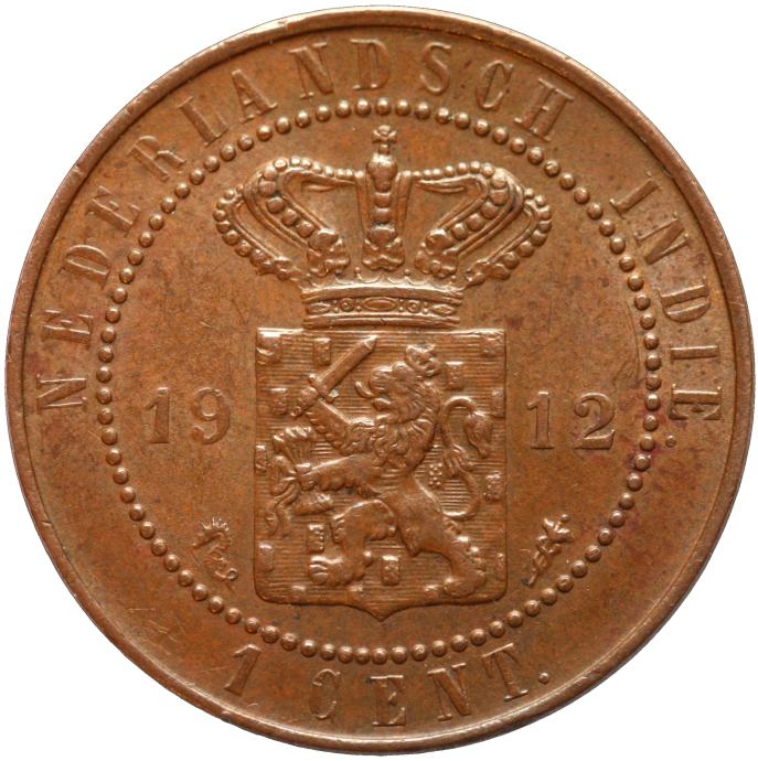 LaZooRo: Nizozemska Vzhodna Indija 1 Cent 1912 UNC