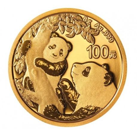 Zlatnik Kitajski Panda 8 GR 2021 Yuan 100 (trezor)