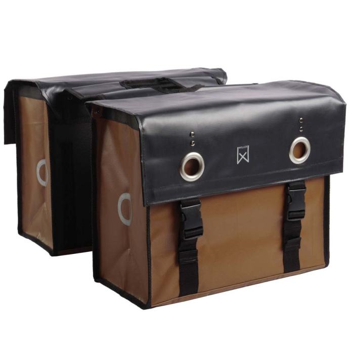 Willex Kolesarska torba 52 L mat črna in mat rjava