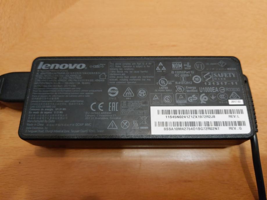 Original AC adapter Lenovo ADLX90NDC3A (20V 4.5A 90W)