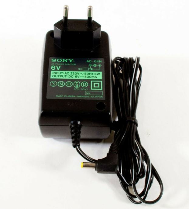 Polnilec Sony AC-64N, 6V-400mA
