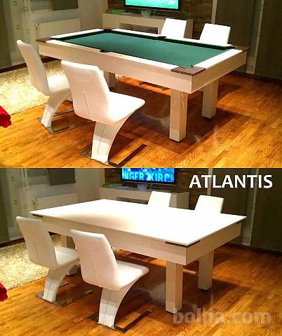 Večnamenska biljardna miza Atlantis (ročno izdelano)