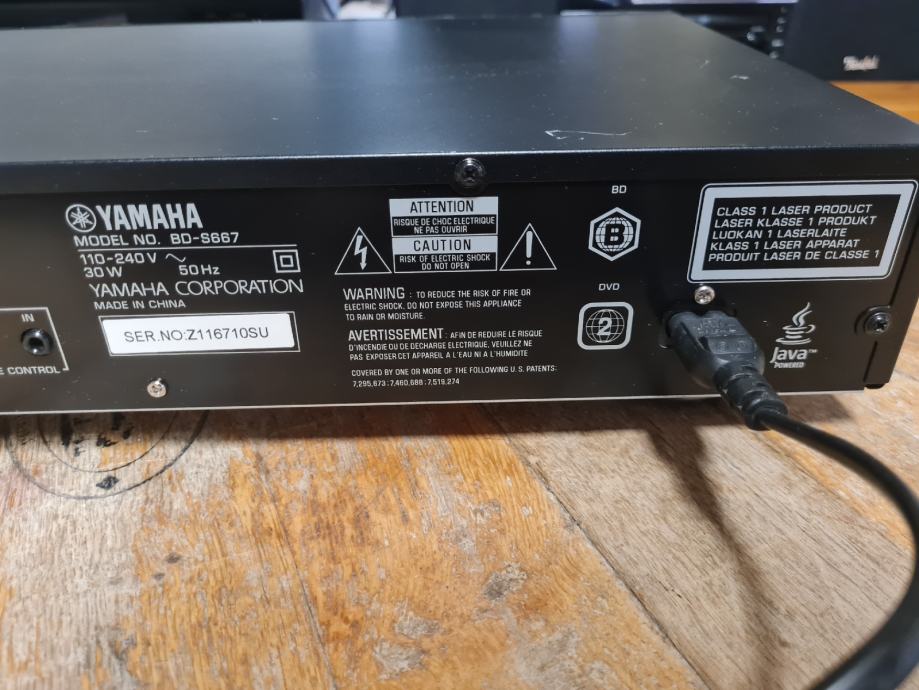 YAMAHA BDS667, BLURAY PLAYER