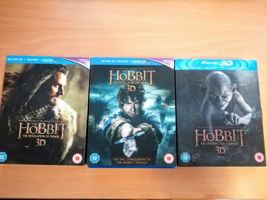 The Hobbit Boxset (12xBluray) 3D in 2D + digital REZERVIRANO