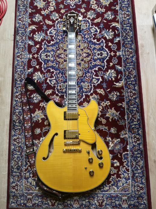 Ibanez AS153 Artstar Series Semi-Hollow Antique Amber