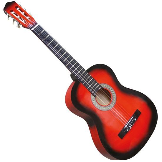 Klasična akustična kitara modra, rjava, rdeča