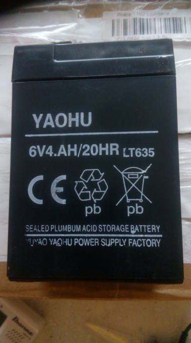Baterija akumulator YAOUHU 6v
